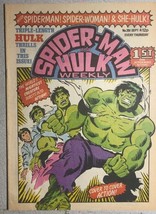 SPIDER-MAN &amp; Hulk Weekly #391 (1980) Marvel Comics Uk Spider-Woman She-Hulk FN- - £11.66 GBP