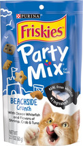[Pack of 4] Friskies Party Mix Crunch Treats Beachside Crunch 2.1 oz - £27.99 GBP