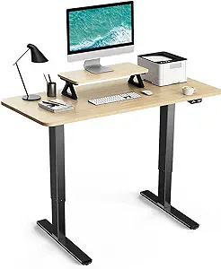 Electric Standing Desk With Monitor Stand With 28&quot;-47&quot; Lifting Range, Ad... - £235.87 GBP