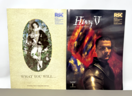 Two Royal Shakespeare Company Souvenir Programs Henry V 1994 &quot;What You W... - £25.03 GBP