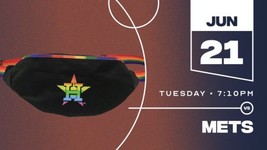 Houston Astros SGA Pride Night Rainbow Fanny Pack 6/21/22 New Never Opened - £16.21 GBP