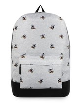 Disney Store Mickey Mouse Allover Print Backpack in Gray &amp; Black NWT - $32.66