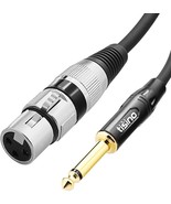 Tisino Female Xlr To 1/4 (6.35Mm) Ts Mono Jack Unbalanced, 6.6 Ft/2 Meters - $53.28 CAD
