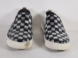 Marc Jacobs Womens Mercer Black Silver Checkerboard Sequins Sneaker 36 - £77.87 GBP