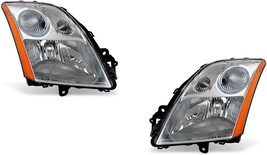 Headlights For Nissan Sentra 2007 2008 2009 Left Right Pair Chrome Trim - £204.65 GBP