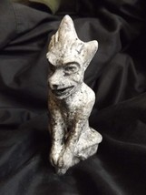 Gargoyle Perched Horned Statue Notre Dame Collection Medieval Renaissance Small  - £11.98 GBP