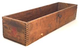 Vtg Armstrong Stock &amp; Dies Wooden Box Crate-Bridgeport Conn-Dovetail Joi... - £29.78 GBP