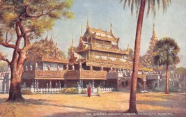 Mandalay Burma Myanmar~The Queen&#39;s Golden KYOUNG-TUCK Wide World Postcard - £9.16 GBP