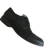 Clarks Mens Oxford Black Suede Leather Mens 10.5 M Shoes - $34.47 CAD