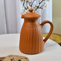 Sowpeace Handmade Pottery Clay Premium Large Terracotta flat-base Jug Utensil or - £63.14 GBP