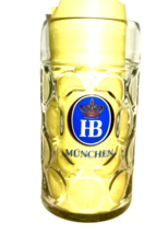 Hofbrau HB Munich 1L Masskrug German Beer Glass - £10.05 GBP