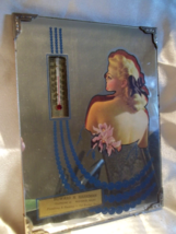 Vintage Art Deco Mirror Thermometer Advertising Howard Harriman Winthrop... - £19.46 GBP