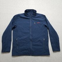 Port Authority Jacket Mens Large Blue Full Zip Pockets Lightweight - $24.78 CAD