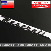 Maserati Trunk Nameplate Logo Emblem Badges Ghibli OEM Replacement Matte Black - £39.52 GBP