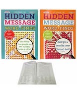 12 Crossword Puzzle Word Finds Search Hidden Message Book Complete Pages... - £57.84 GBP