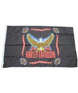 Rare Vintage Harley Davidson Motorcycles Eagle 3x5 Ft Flag Banner - $24.63 CAD