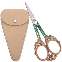 Embroidery Scissors Sewing Scissors Sharp Crafting Threading Scissor With Sheath - £22.01 GBP