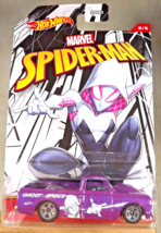 2022 Hot Wheels Marvel Spiderman-Ghost Spider 5/5 &#39;67 CHEVY C10 Purple w/Gray5Sp - £9.00 GBP