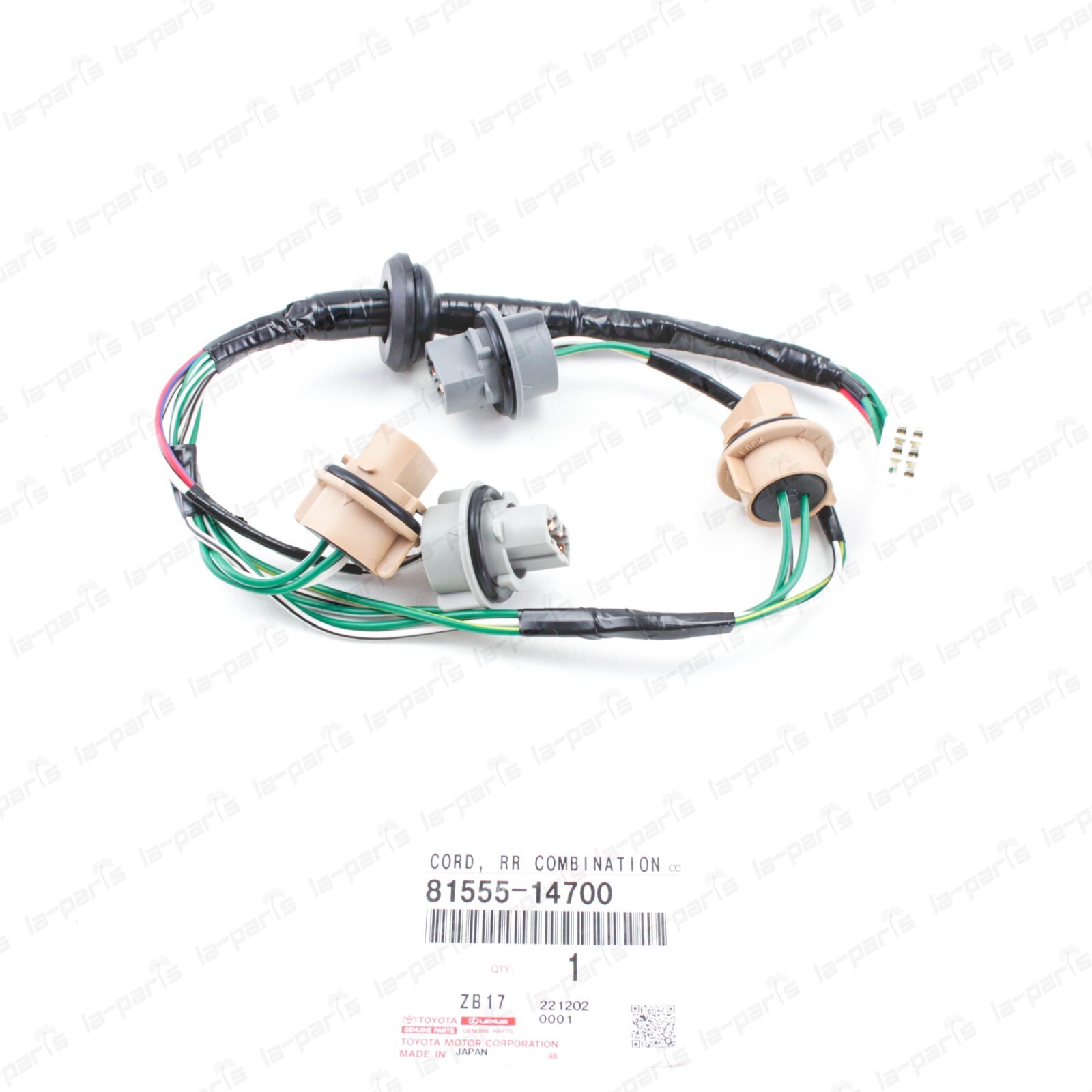 Genuine Toyota Tail Light Harness – Rear Right Side (81555-0C070)