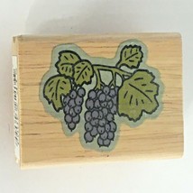 Canadian Maple Collection Grape Clusters Rubber Stamp Wine Making Fruit Food Art - £3.98 GBP