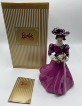 Barbie Doll Hallmark Porcelain Figurine Holiday Traditions Statue 1997Vintage - $9.49