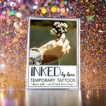 Inked by Dani Temporary Tattoos Dani’s Picks 20 Hand Drawn Designs Ltd Ed. NIB - £11.60 GBP