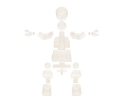 MV Super Posable Clear blank plain DIY Minifigure US Shipping Warehouse - $8.37