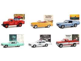 &quot;Vintage Ad Cars&quot; Set of 6 pieces Series 9  1/64 Diecast Model Cars by Greenligh - £57.13 GBP
