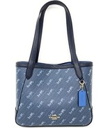 COACH HORSE &amp; CARRIAGE Denim Print Tote C4060 Handbag Purse NWT F/S - $164.99