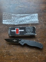 Ontario Knife Company RAT I Model 8846BP AUS8 Blade Black G10 Handle New - $39.59