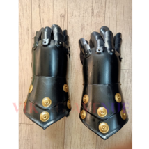 Medieval Gauntlet Gloves Viking Gothic Black Antique Knight Iron Gloves  Armor - £50.18 GBP