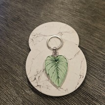 Philodendron Plant Keychains - Acrylic &amp; Metal, Double-Layer Design - $147.43 MXN