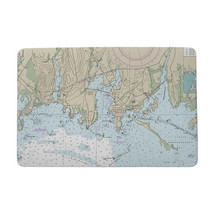 Betsy Drake 30 x 50 in. StoninKTon Harbor CT Nautical Map Door Mat - $124.82 CAD