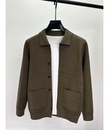 Men&#39;s Plus Size Button-Up Cardigan with Pockets - $256.80 CAD