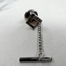 Anson Vintage Sterling Silver Square Lapel Tie Tack Pin - £13.41 GBP