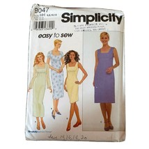  Simplicity Sewing Pattern 9047 Misses Miss Petite Dress Sz 6-12 HH Uncut - $4.42