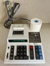 Sharp Printing Calculator compet qs-2166 w/ paper - Works. - £17.99 GBP