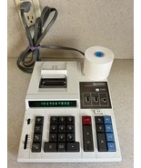Sharp Printing Calculator compet qs-2166 w/ paper - Works.