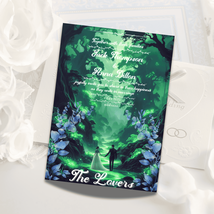 Custom Fairyland forest wedding invitation |custom elegant invitation - $16.00