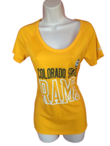 Under Armour Womens ColoradoState Rams HeatGear Semi-Fitted T-Shirt Large,Yellow - £22.41 GBP