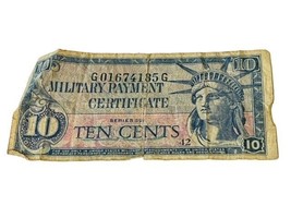 Military Payment Certificate 1961-1964 Ten Cents 10 Statue Liberty Ephem... - $29.65