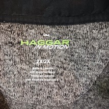 Haggar in Motion Men's 1/4 Zip Long Sleeve Pullover Gray Sweatshirt Size 2X image 4