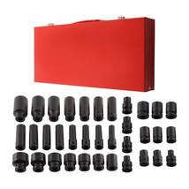 35 PCS Deep Impact Socket Set 1/2&quot; Drive 6 Point Metric Garage Tool  8 - 32mm - $67.63