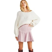 Free People Ribbed Corduroy Camden Mini Skirt Lilac ( XS ) - £63.43 GBP