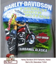 Harley Davidson 2010 Fairbanks, Alaska Men&#39;s 2XL Sleeveless T-Shirt - £11.69 GBP