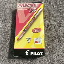 Pilot® Precise™ V5 Liquid Ink Rollerball Pens, Red Barrel Red Ink Pack O... - $19.79