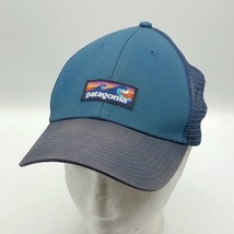 Patagonia Board Short Label Lopro Trucker Snapback Wave Hat Meshback Blue 38179 - £23.22 GBP