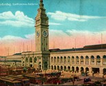 Ferry Building Trollies and Cars San Francisco CA California UNP DB Post... - $3.91