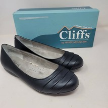 Cliffs By White Mountain Women&#39;s Ballet Flats Size 8.5W Clara Black C28626W-097 - £22.83 GBP