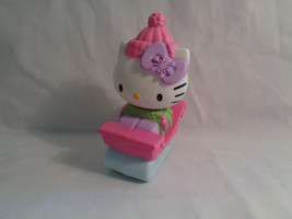 2011 McDonald&#39;s Hello Kitty on Sleigh Winter Outfit Happy Meal Toy Cake Topper - £1.45 GBP